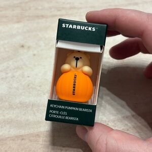 STARBUCKS Pumpkin Bearista Keychain - European Exclusive (2025)